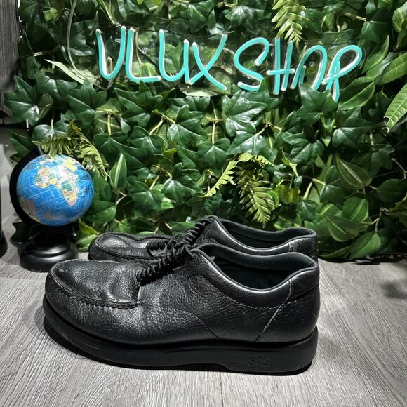 SAS Bout Time Shoes Men\'s 13 M Black Leather Comfort Walking Sneakers No Insoles main image 6